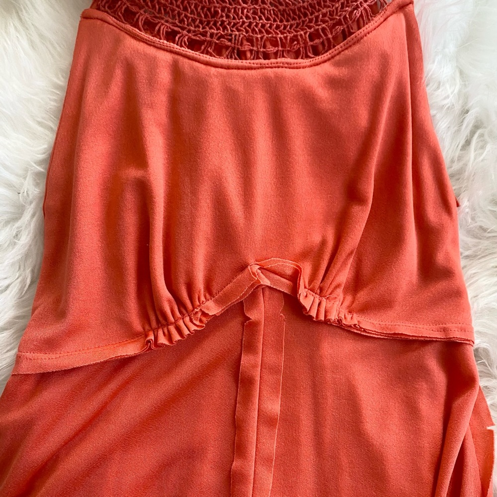 Vintage I.Magnin 70s Grecian Goddess Flowy Maxi Gown Halter Slip Dress Kaftan - Picture 8 of 11